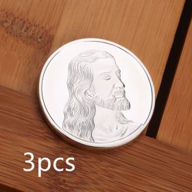 Jesus Commemorative Coin Dinner Commemorative (Option: Silver-3PCS)