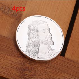 Jesus Commemorative Coin Dinner Commemorative (Option: Silver-4PCS)